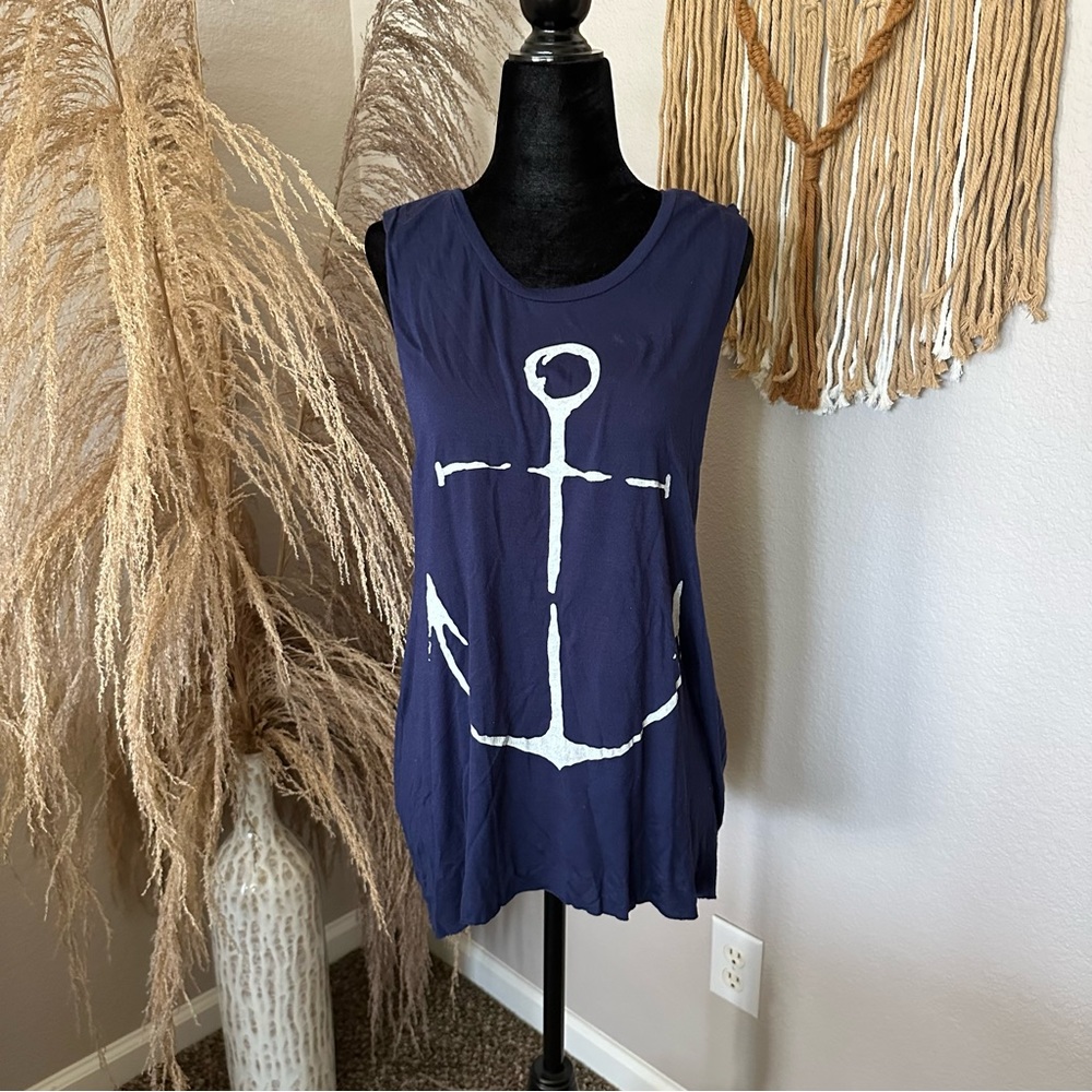 Nautical Anchor Boutique Muscle Tank